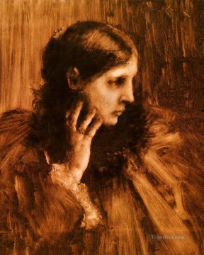 William Merritt Chase Painting - Reverie William Merritt Chase